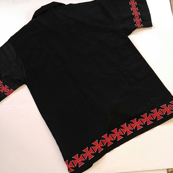 NWT Steve & Barry Iron Cross Club Lounge Shirt S - Picture 4 of 4